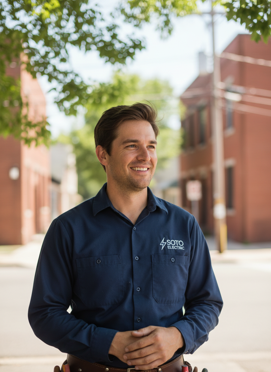 Javier Soto, Owner and Electrician